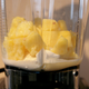 Ingredients inside the blender